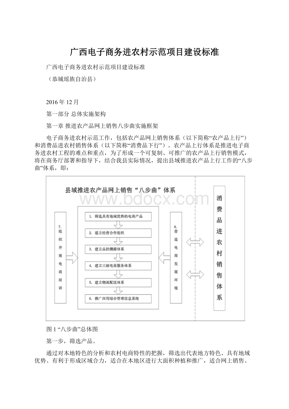 广西电子商务进农村示范项目建设标准.docx_第1页