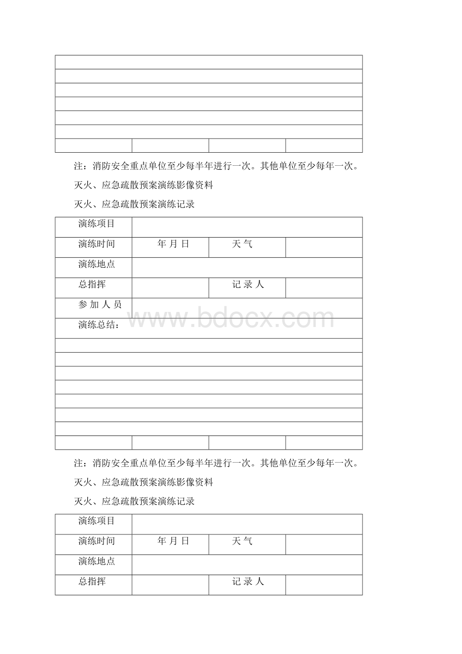 消防安全演练培训记录本.docx_第2页