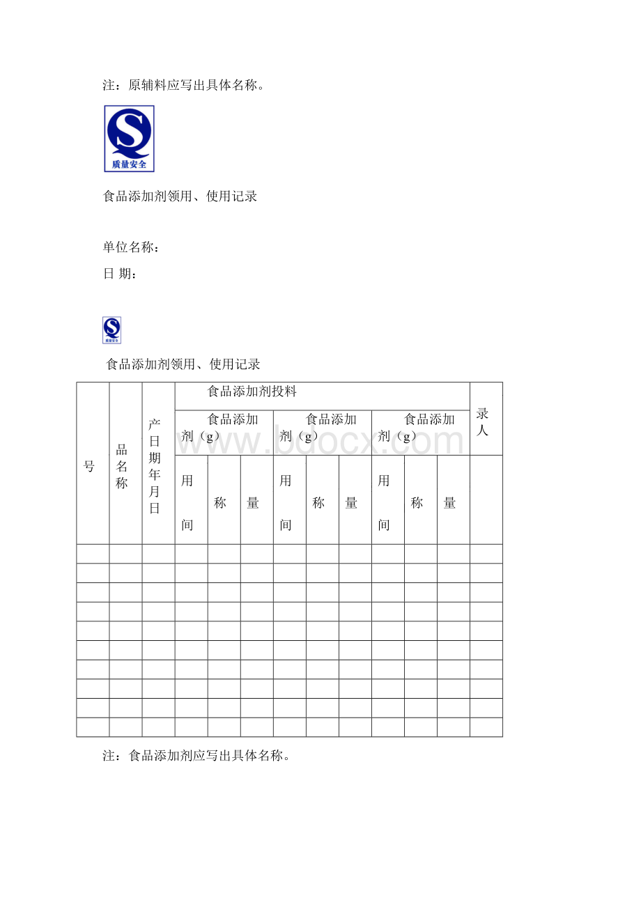 食品生产加工企业台帐汇编.docx_第3页