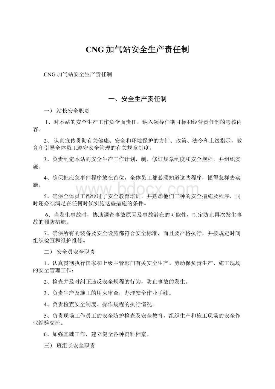 CNG加气站安全生产责任制Word下载.docx_第1页