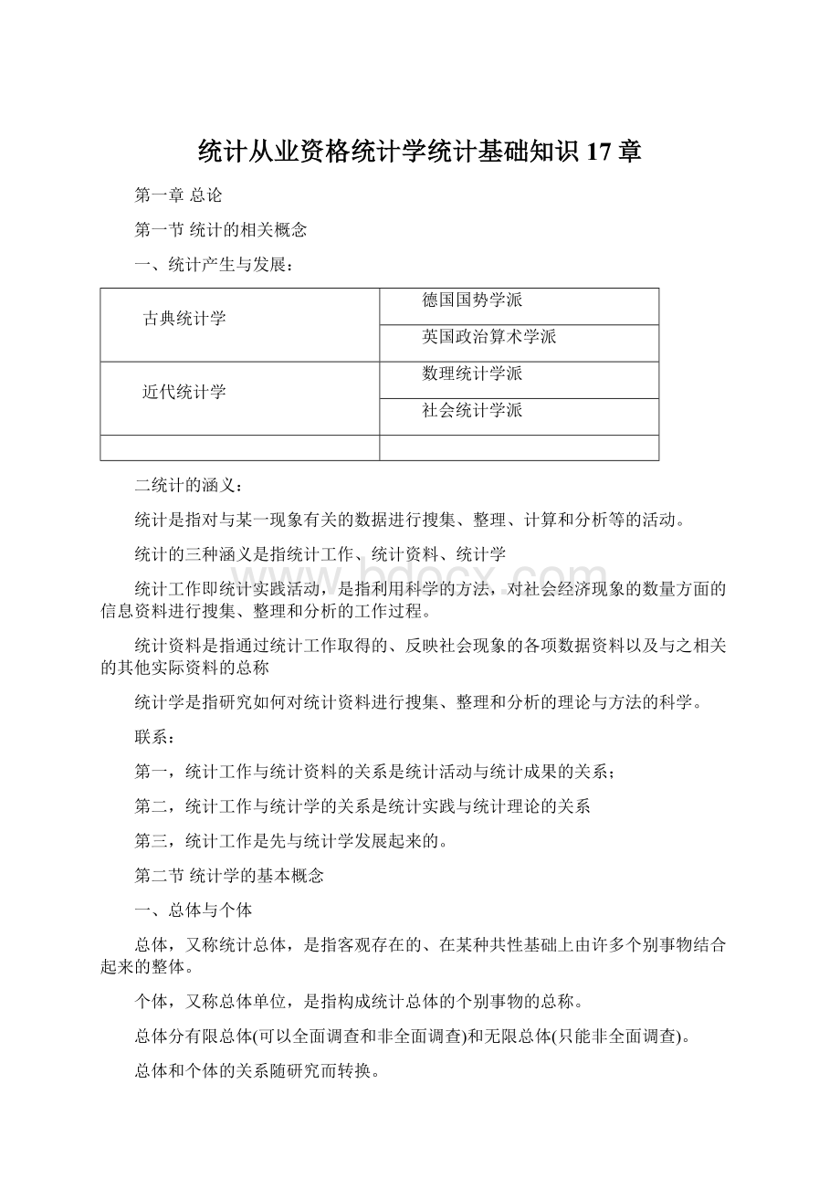 统计从业资格统计学统计基础知识17章.docx_第1页