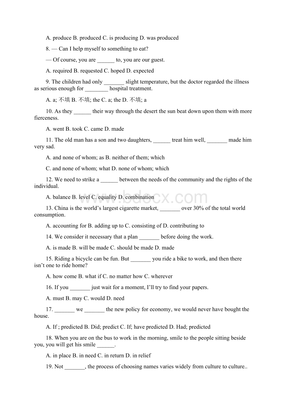 浙江省金华一中届高三月考英语.docx_第2页