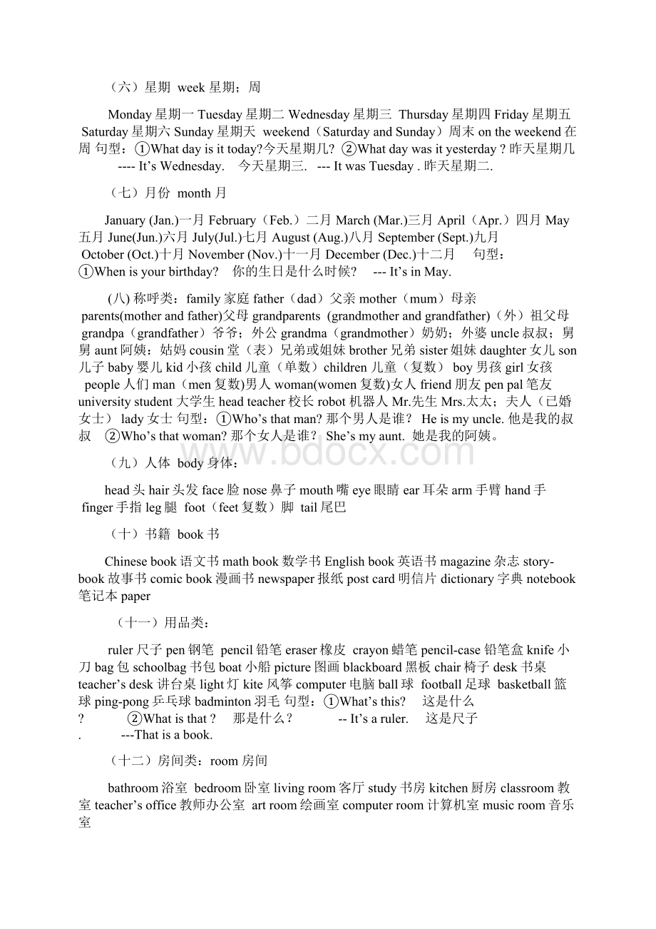 人教版小学英语单词分类汇总.docx_第2页