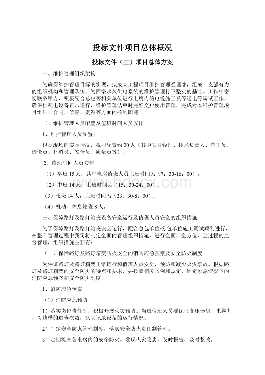 投标文件项目总体概况.docx_第1页