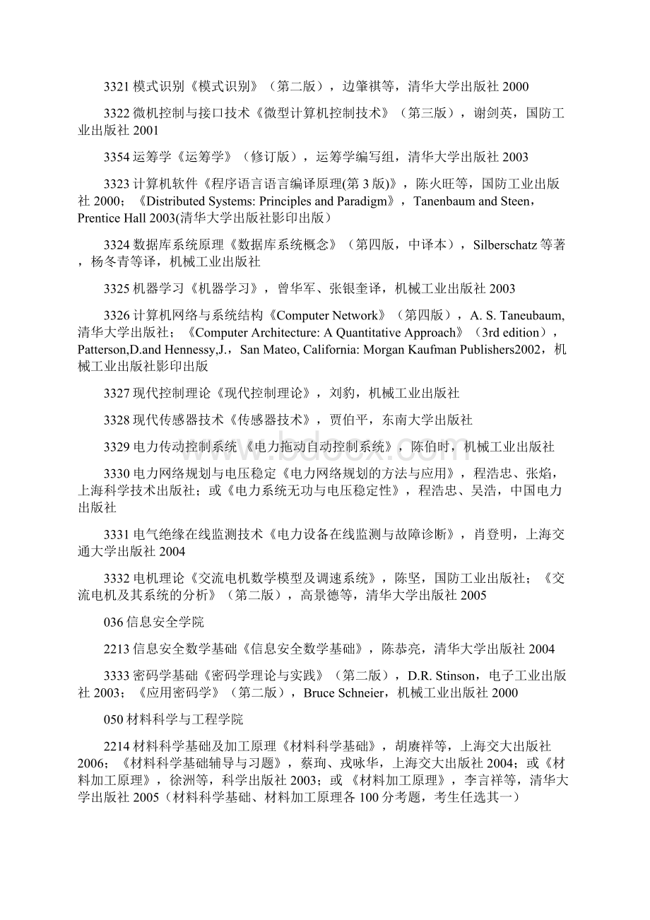 上海交大考博参考书目DOCWord文档格式.docx_第3页