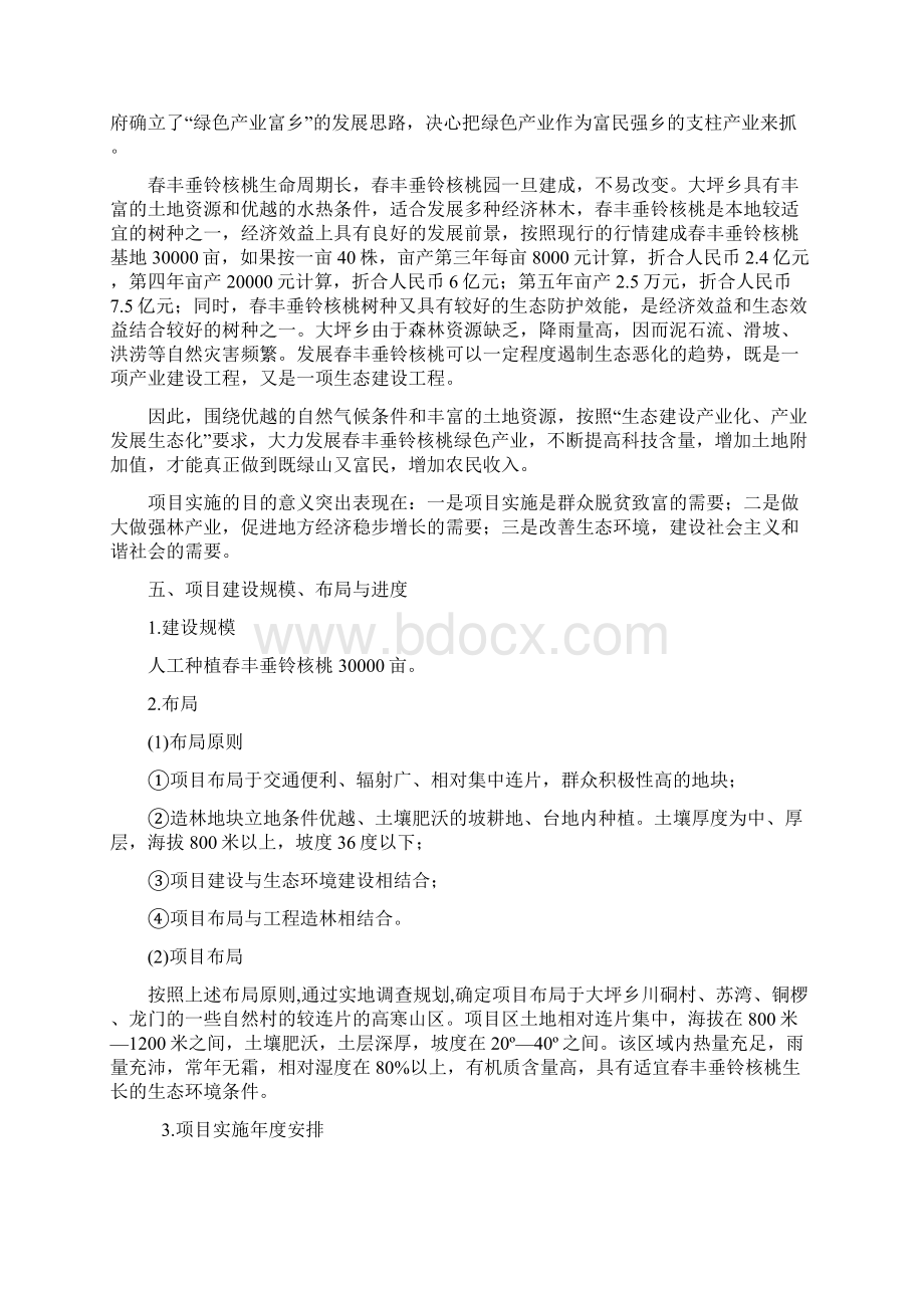 春丰垂铃核桃产业发展项目可行性研究报告.docx_第3页