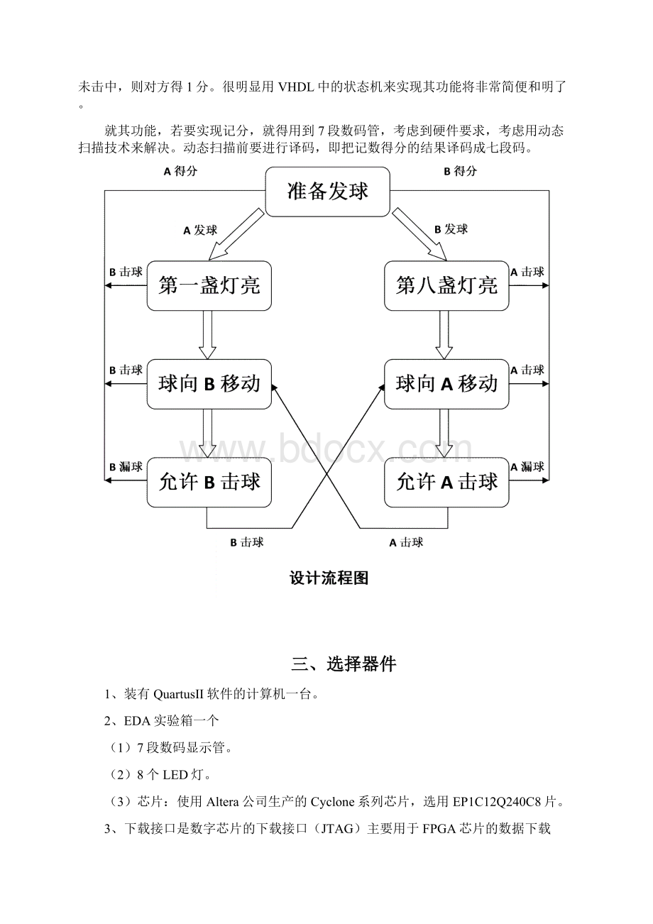 乒乓球游戏机设计已审核Word格式文档下载.docx_第3页