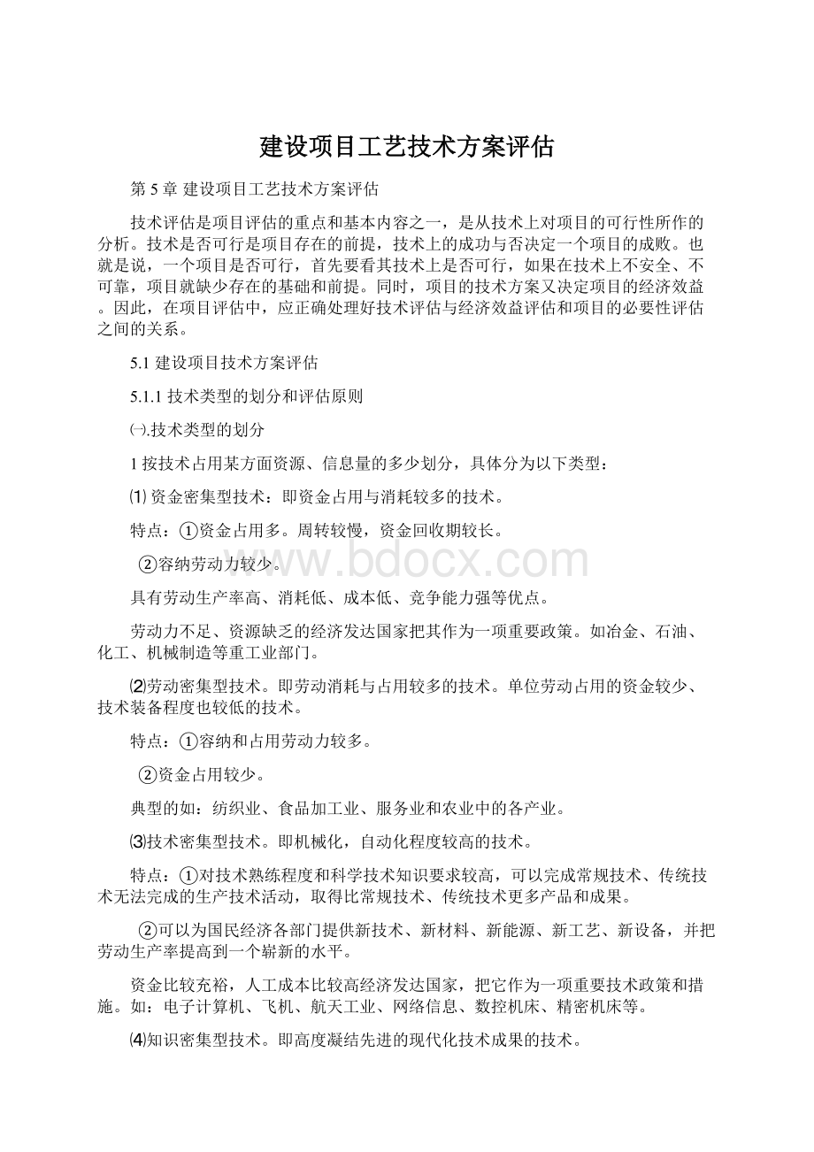 建设项目工艺技术方案评估文档格式.docx