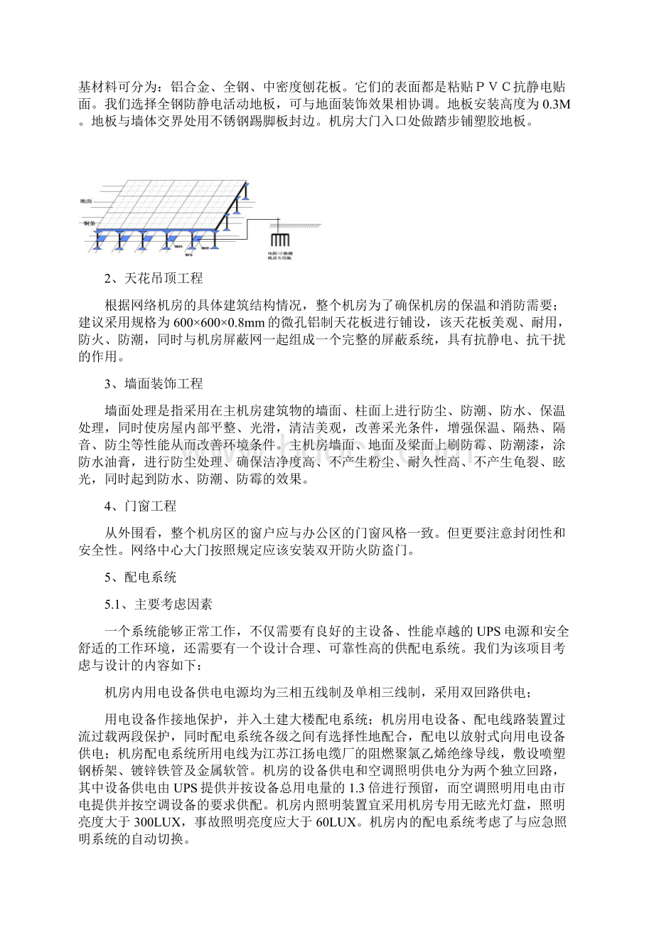 网络中心机房装修方案资料.docx_第3页