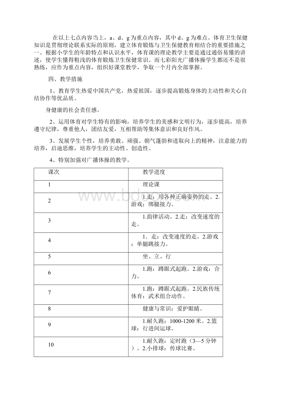 小学五年级上册完整体育教案.docx_第2页