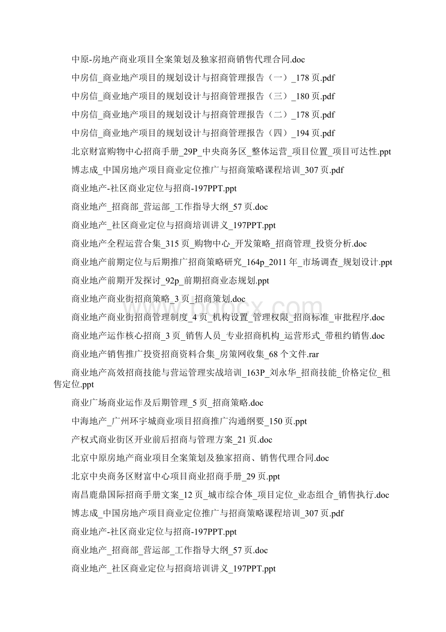 商业地产招商策划方案手册及流程策略培训和运营管理Word下载.docx_第2页