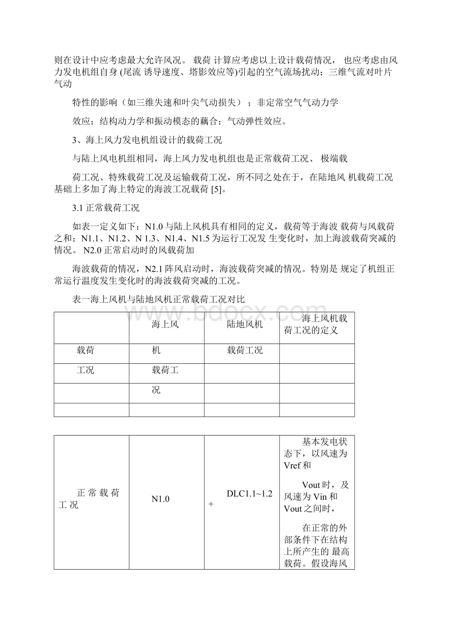 海上与陆地风机发载荷工况的对比Word格式.docx_第3页