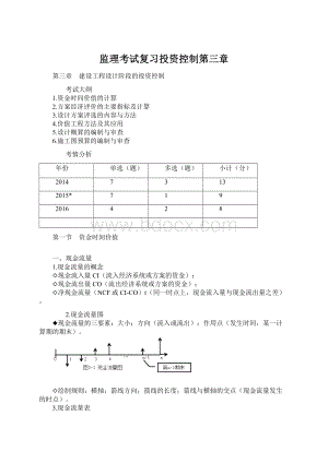 监理考试复习投资控制第三章.docx