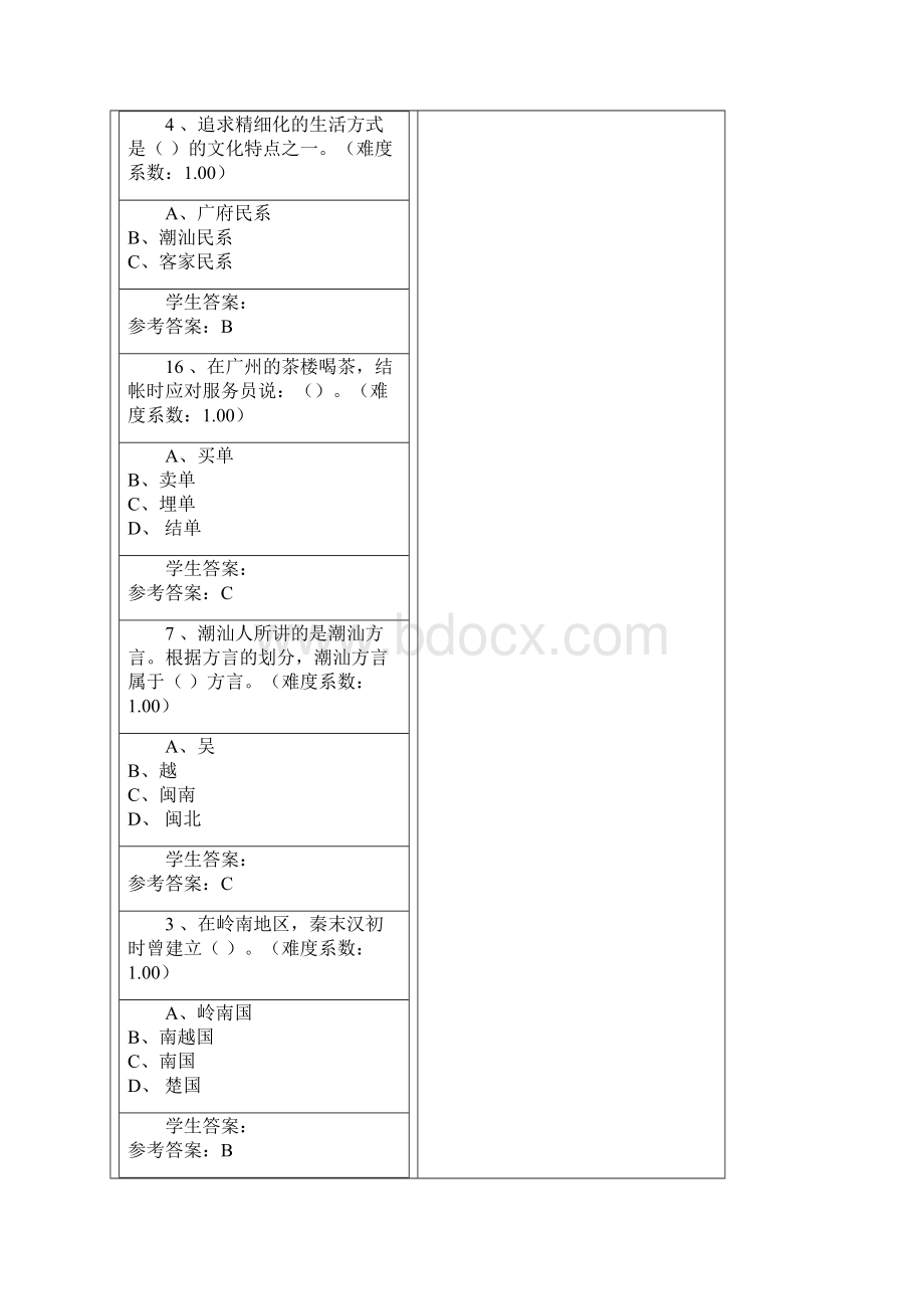 地域文化本科岭南民间文化答案解析.docx_第2页