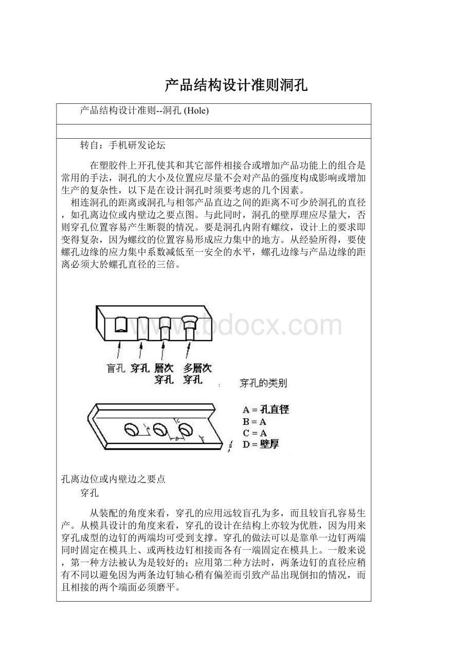 产品结构设计准则洞孔.docx_第1页