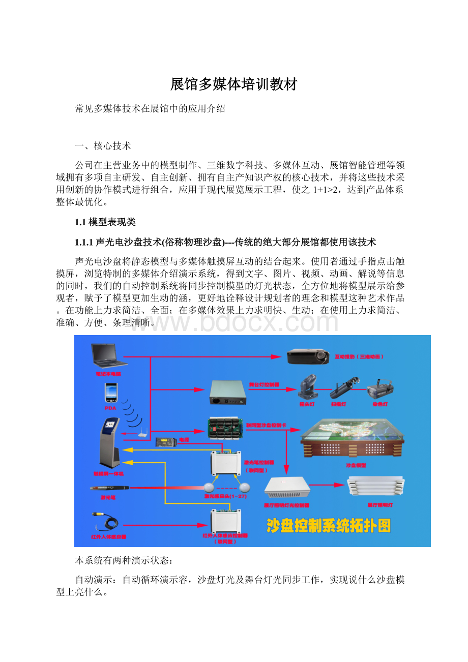 展馆多媒体培训教材Word下载.docx