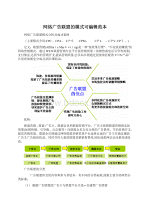 网络广告联盟的模式可编辑范本.docx