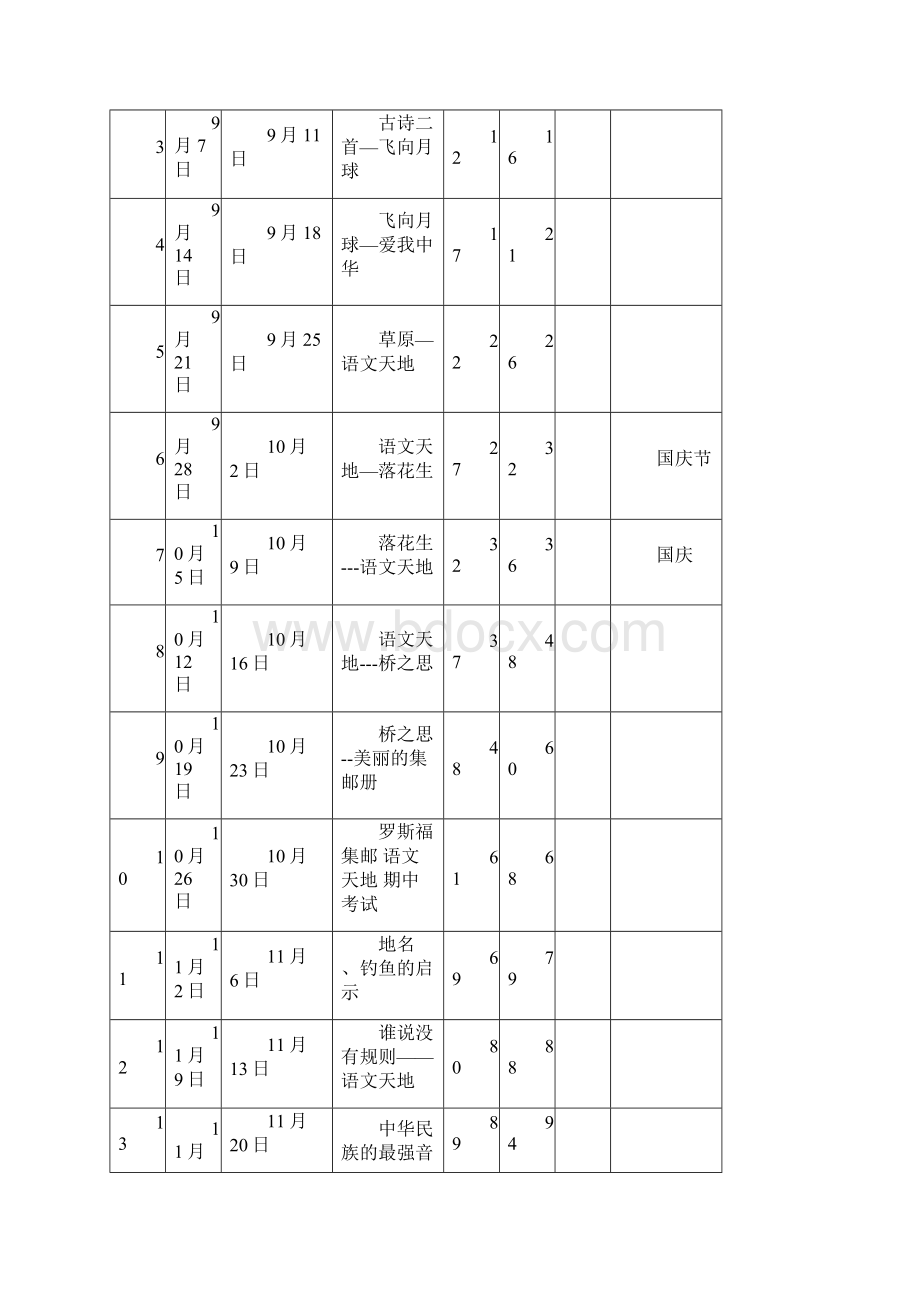 北师大版小学四年级上册语文教案全册Word格式文档下载.docx_第2页