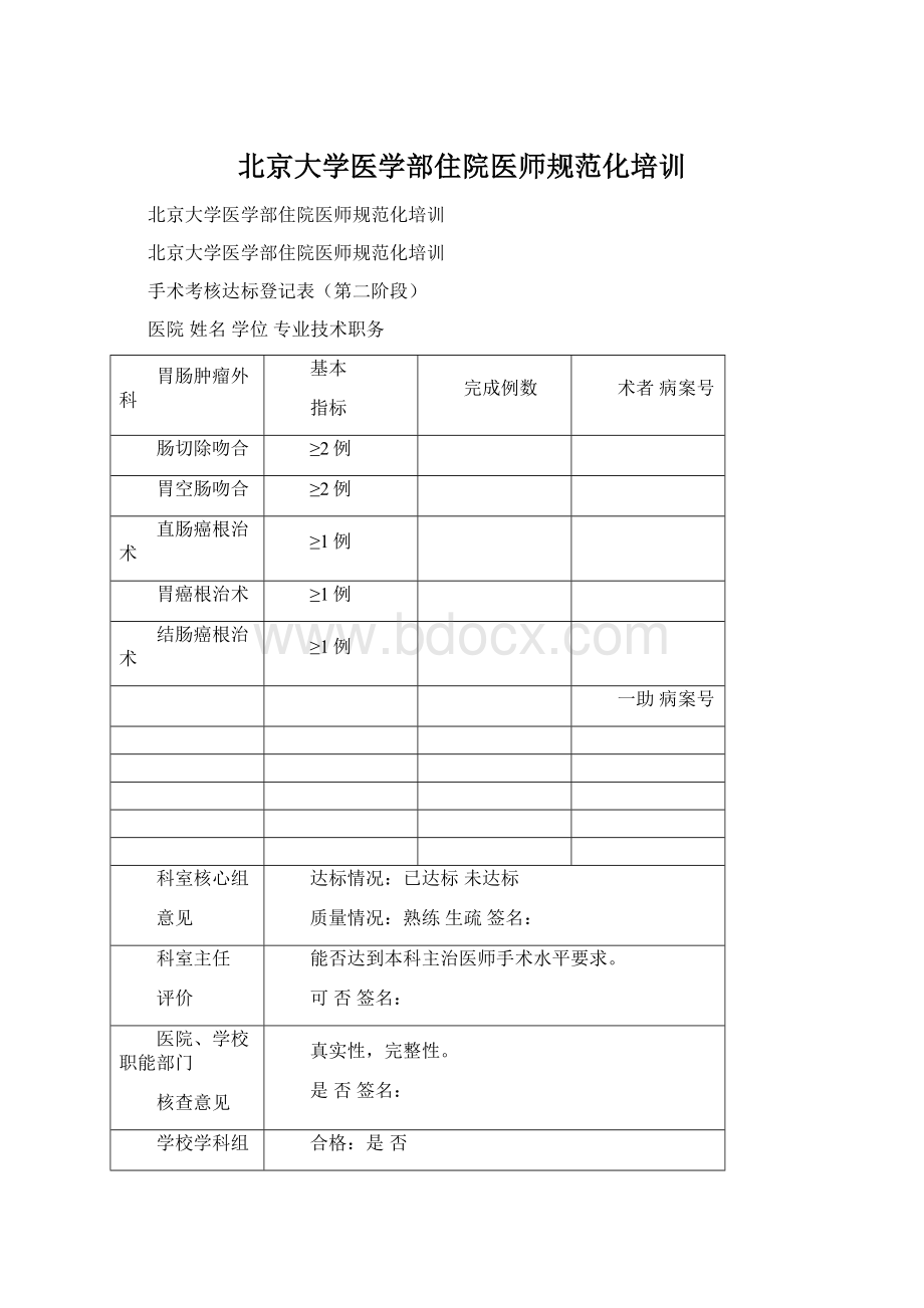 北京大学医学部住院医师规范化培训.docx_第1页