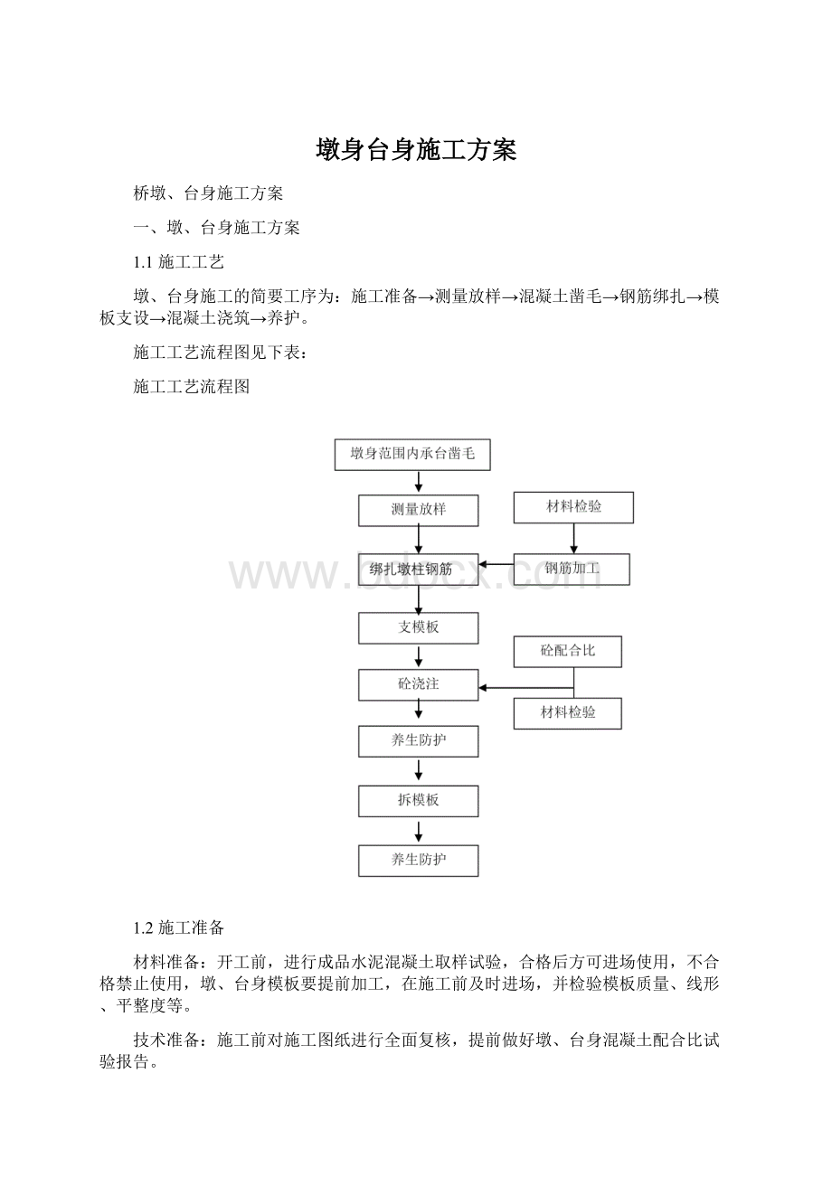 墩身台身施工方案Word文档下载推荐.docx_第1页