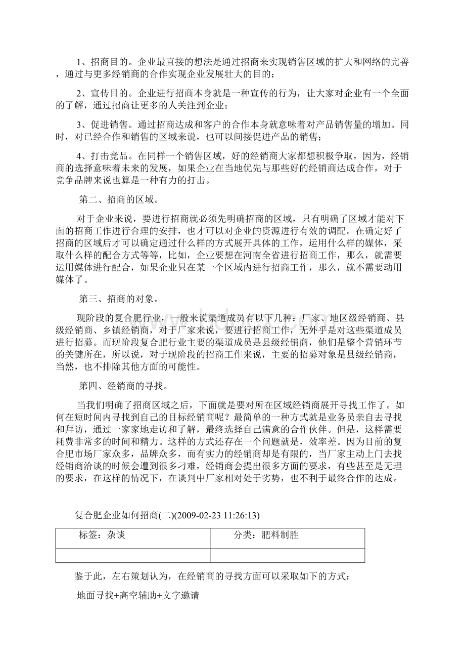 复合肥企业如何招商Word文档格式.docx_第2页