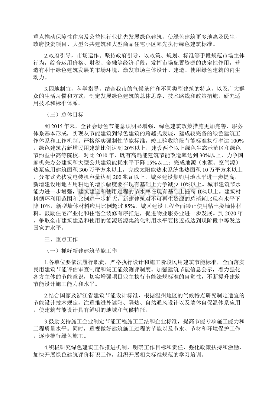 住建意见温州市人民政府关于加快推动绿色建筑发展的实施意见.docx_第2页