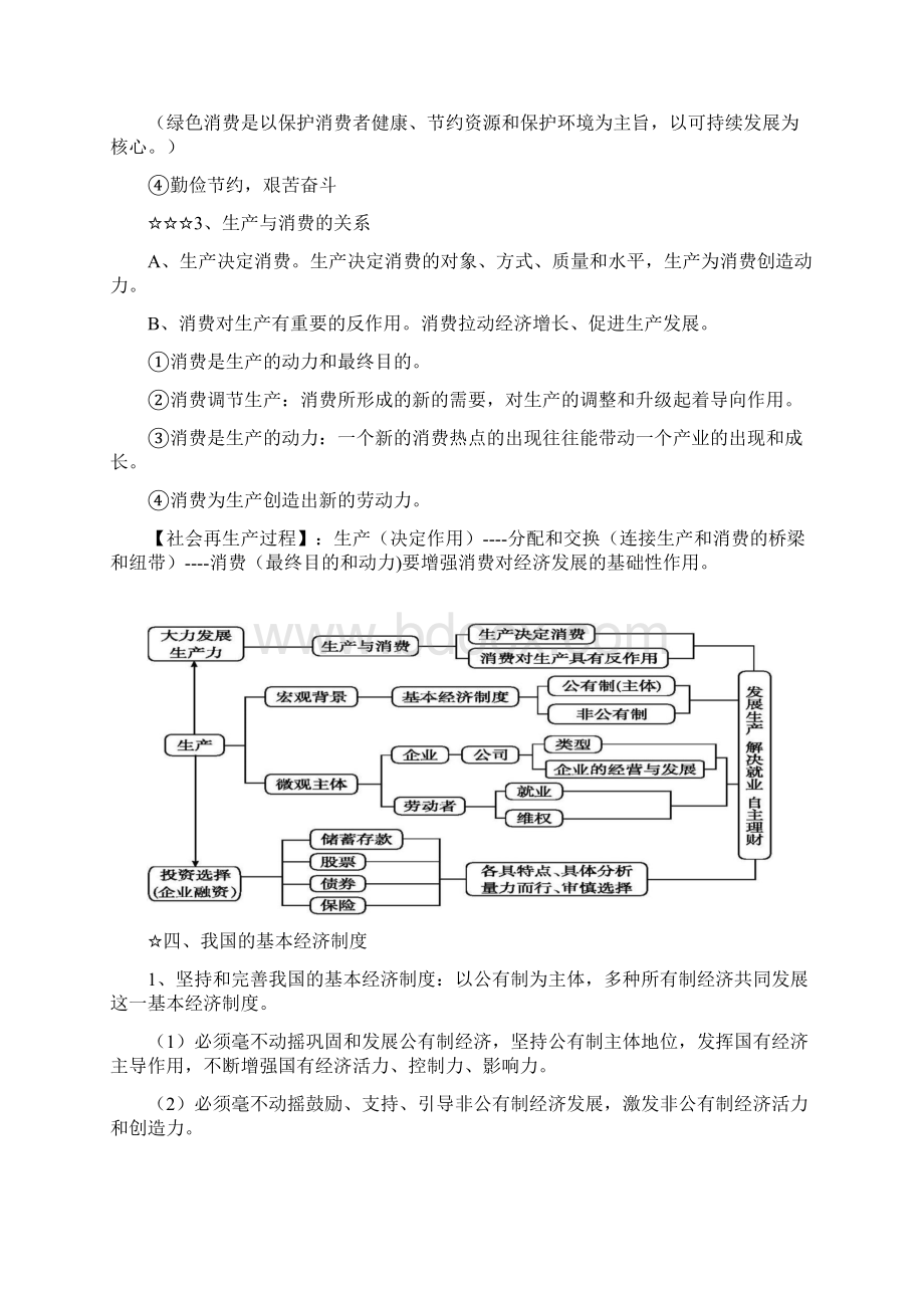 届高三政治必修一《经济生活》核心知识点归纳文档格式.docx_第3页