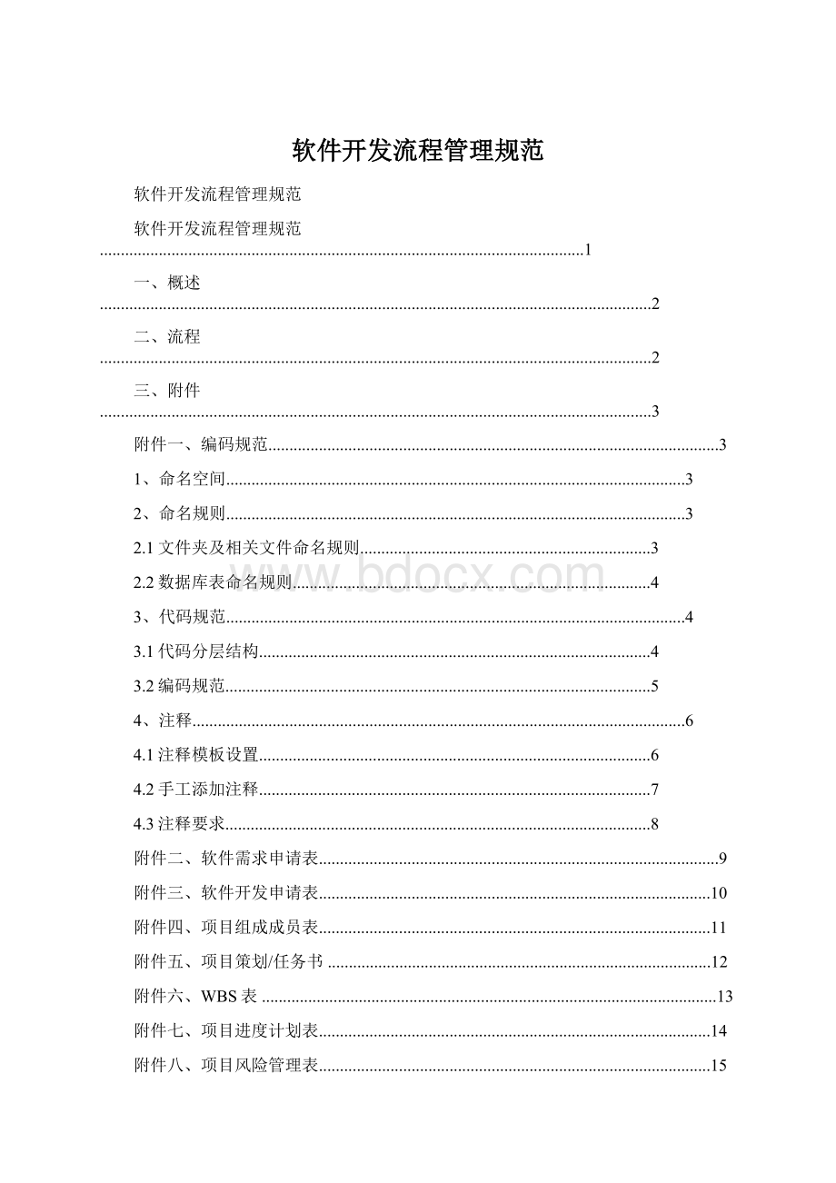 软件开发流程管理规范.docx_第1页