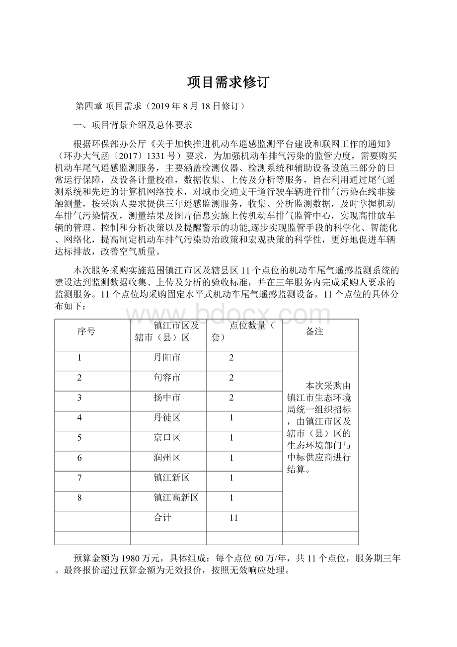 项目需求修订Word文件下载.docx