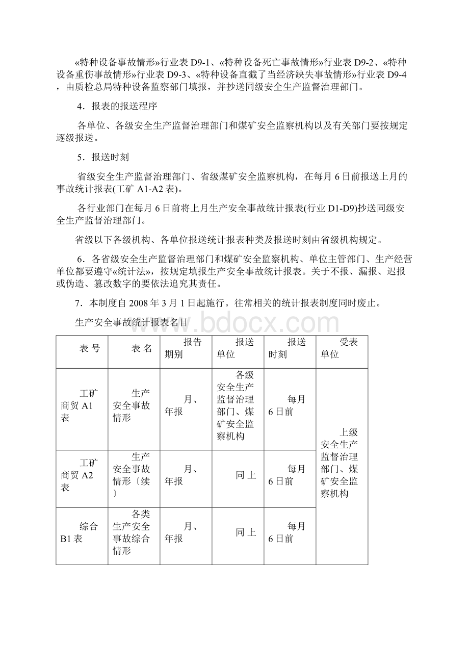 生产安全事故统计制度08年63号Word下载.docx_第3页