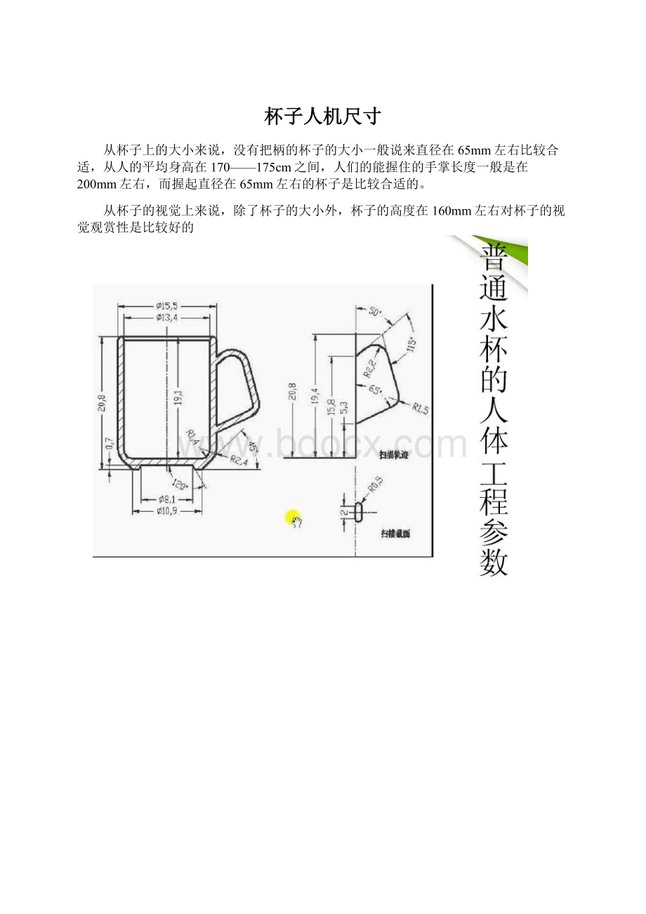 杯子人机尺寸Word格式.docx