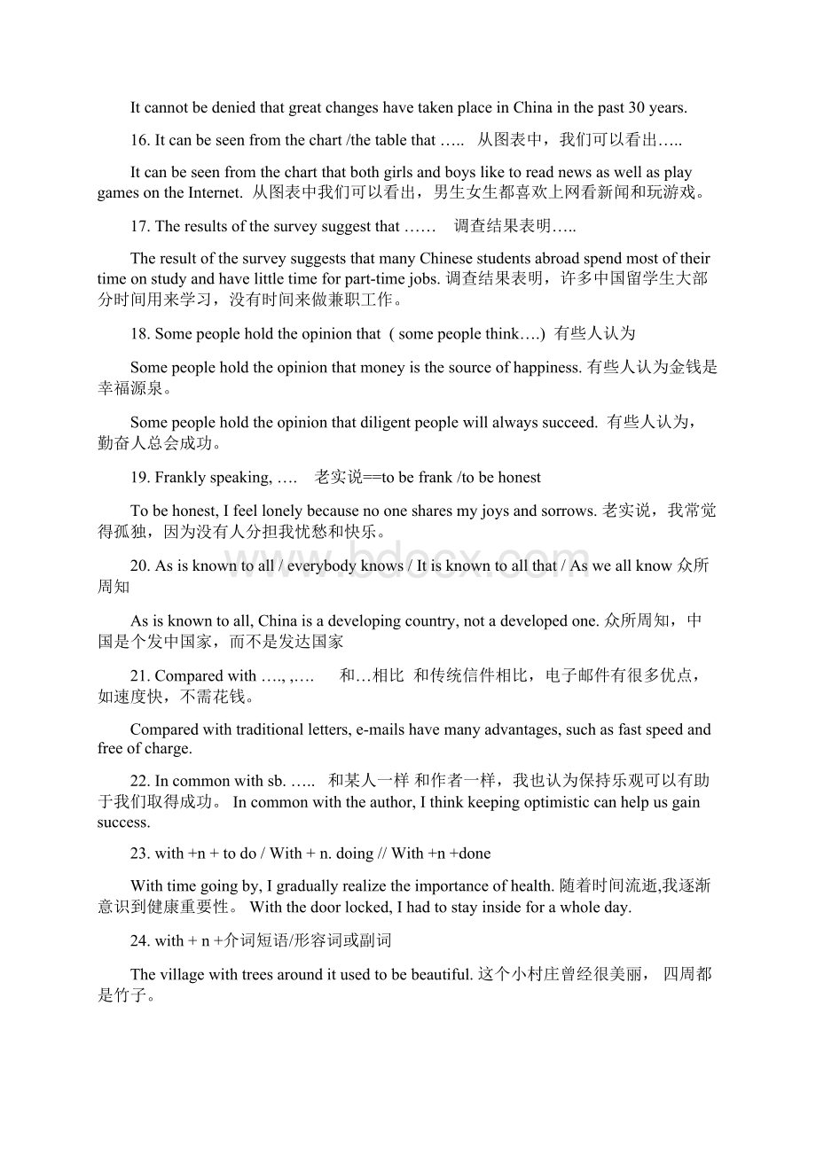 绝佳高考英语作文高分句型背会不吃亏写作文非常管用.docx_第3页