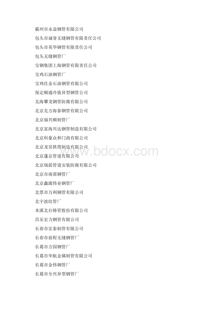 中国钢管制造企业名录.docx_第3页