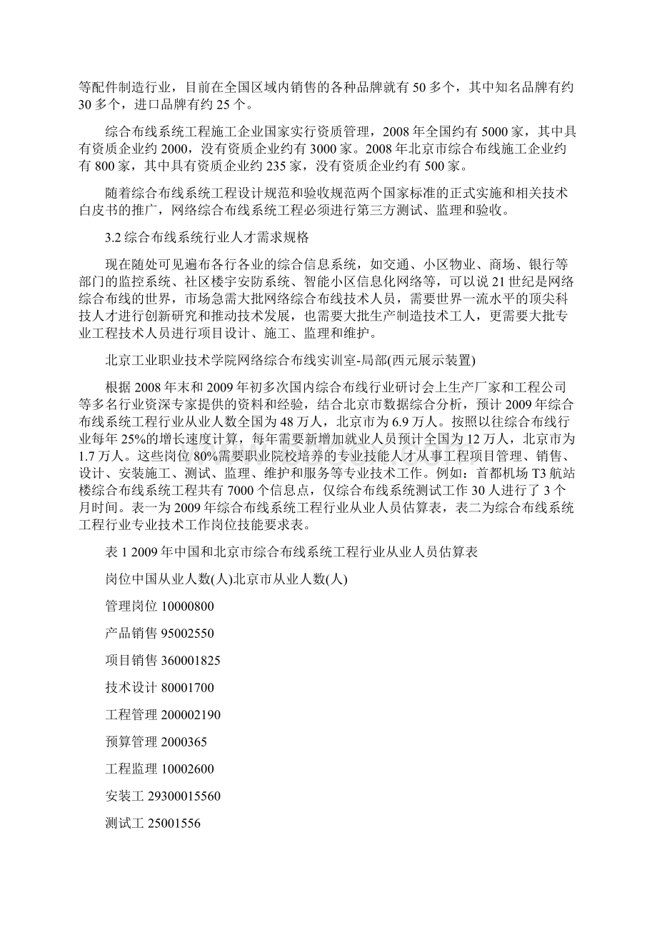 网络综合布线人才需求规格和培养模式探讨doc.docx_第2页