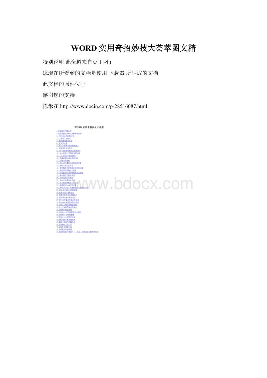 WORD实用奇招妙技大荟萃图文精.docx_第1页
