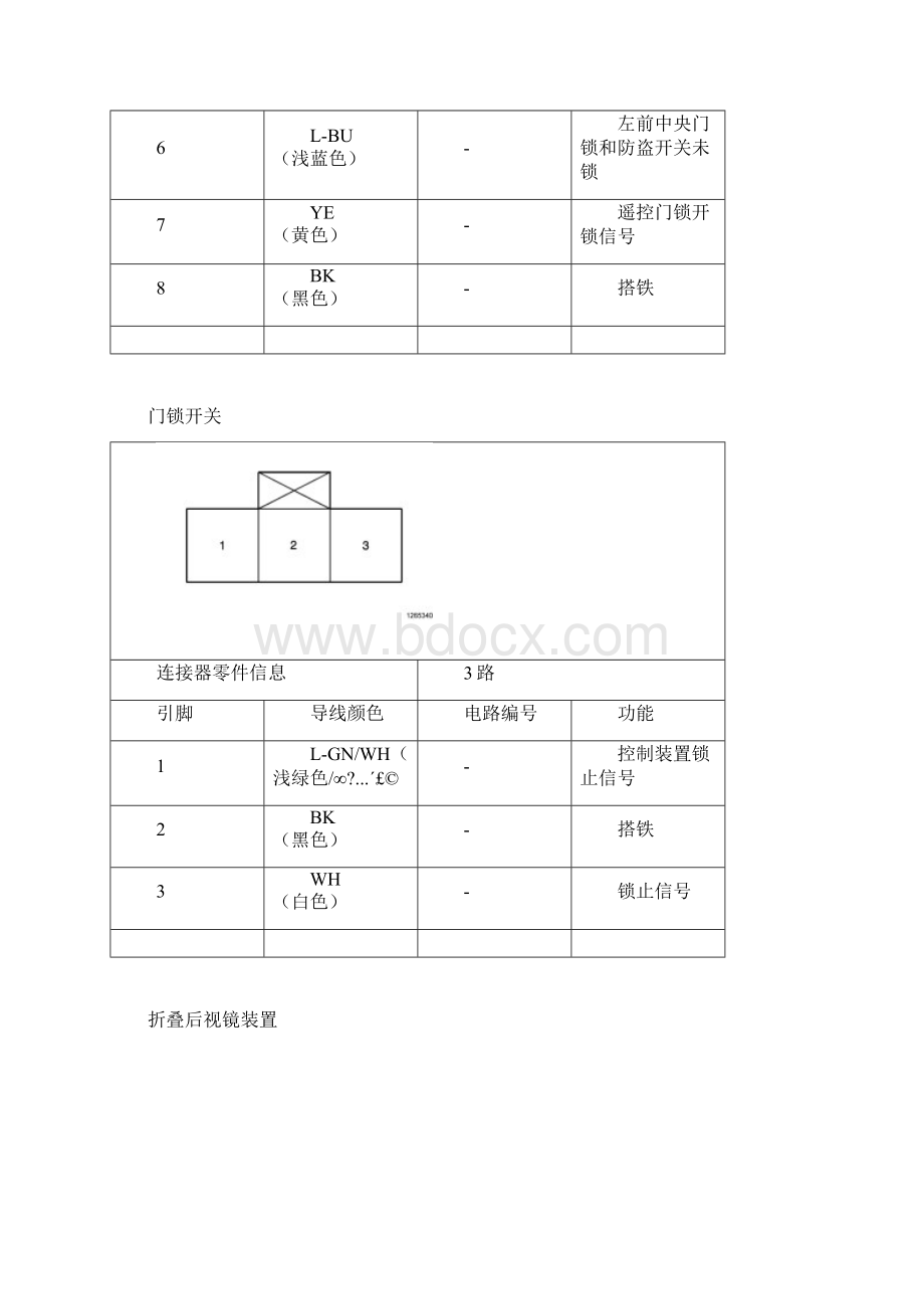 别克凯越电动车门系统连接器端视图.docx_第3页