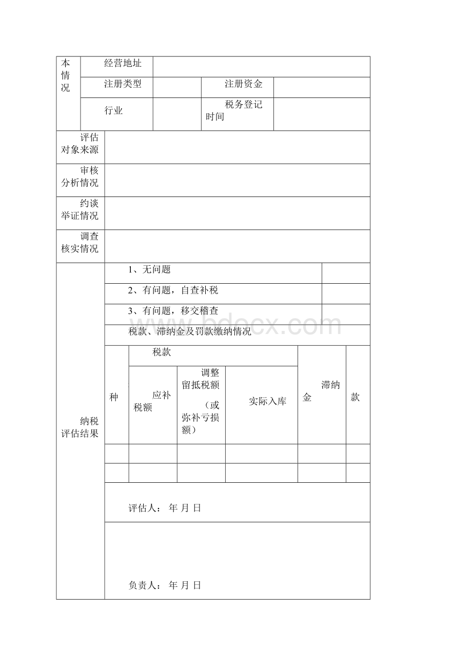 评估空白模板Word格式文档下载.docx_第2页