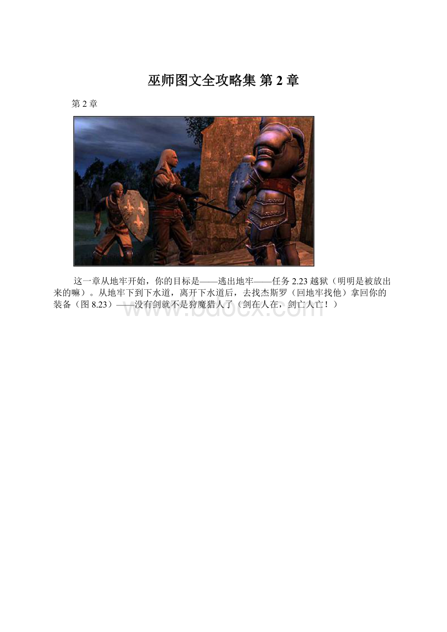 巫师图文全攻略集 第2章.docx