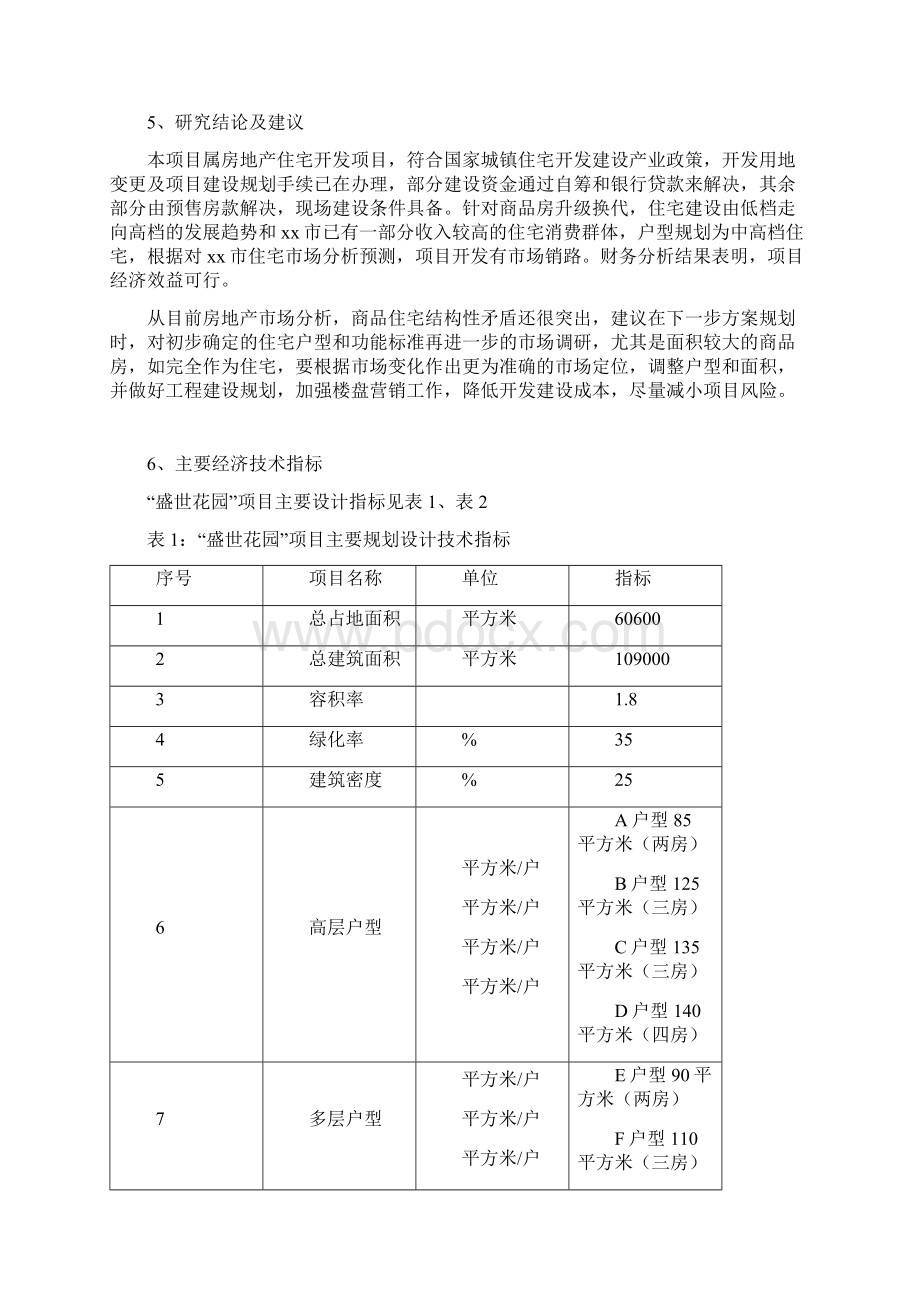 推荐精品盛世花园工程项目可行性研究报告Word下载.docx_第3页