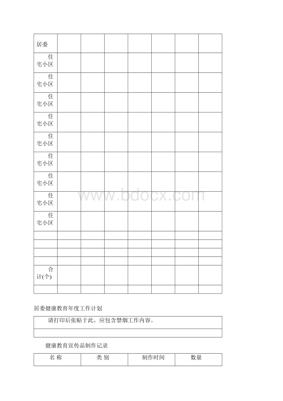 汕头市健康教育工作记录本居委.docx_第2页