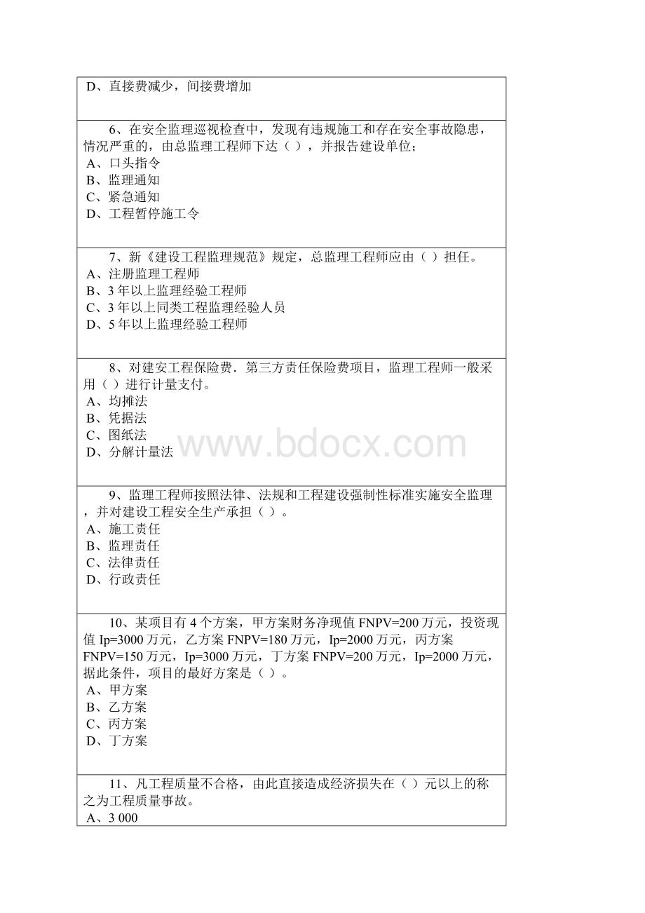 河南监理工程师继续教育 D 答案 85分.docx_第2页