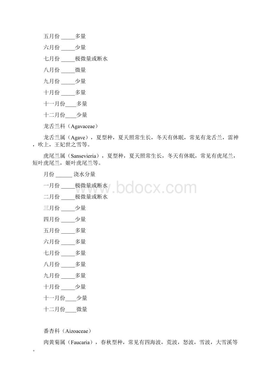 最新多肉植物浇水分量参考表.docx_第2页