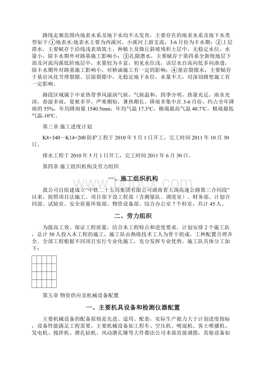 防护排水工程开工报告.docx_第3页