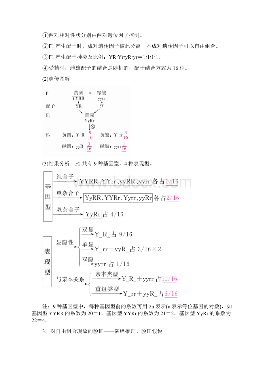 高考押题生物一轮复习 第16讲 基因的自由组合定律讲练结合学案.docx_第2页