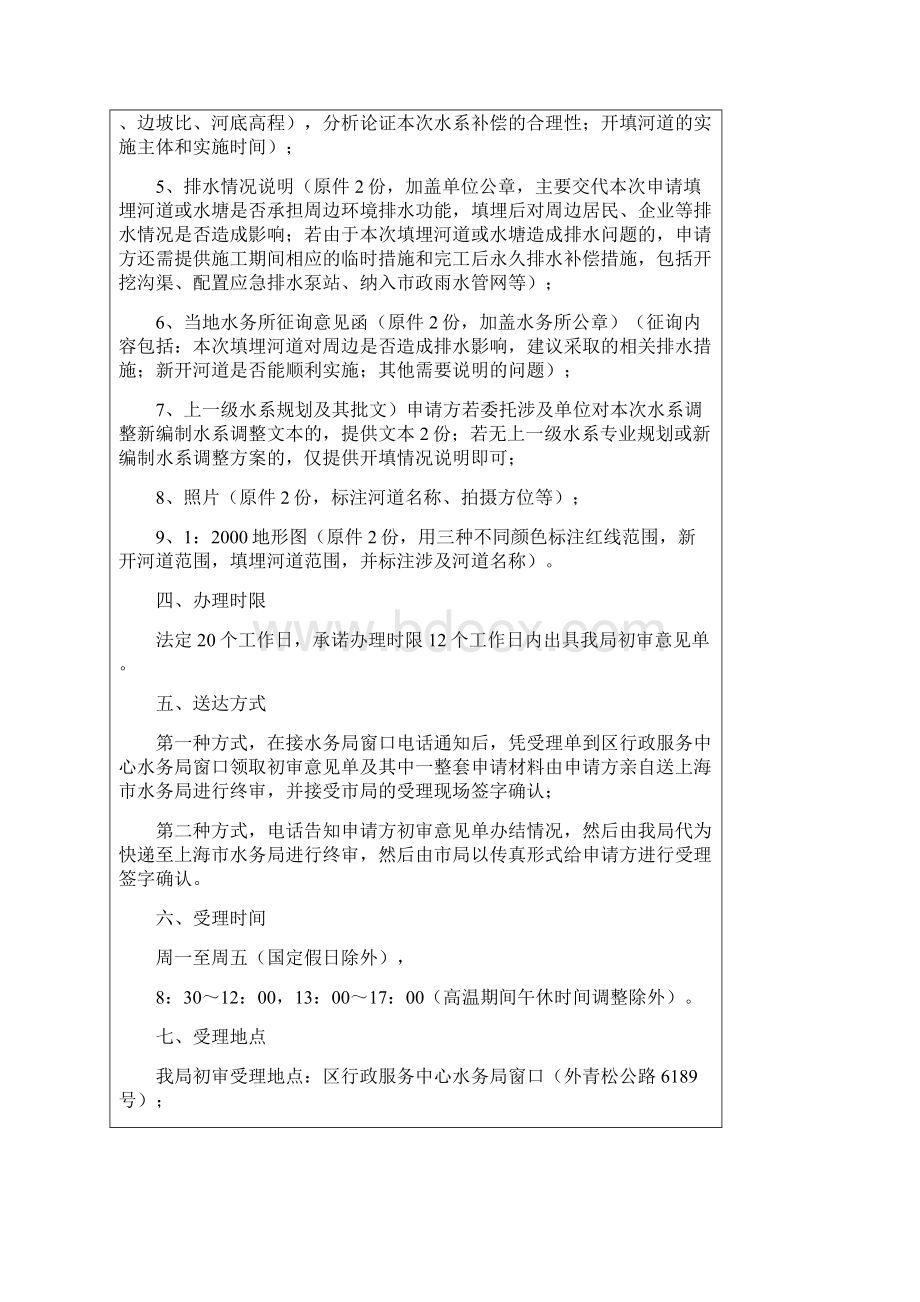 填堵河道的审批初审的告知Word格式文档下载.docx_第2页