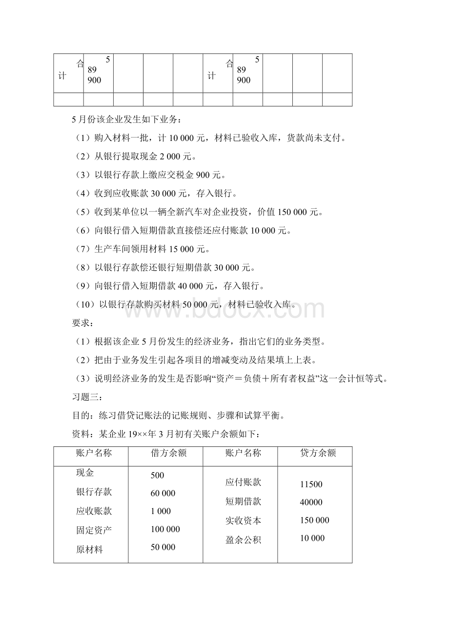 《会计学原理》习题AWord下载.docx_第3页