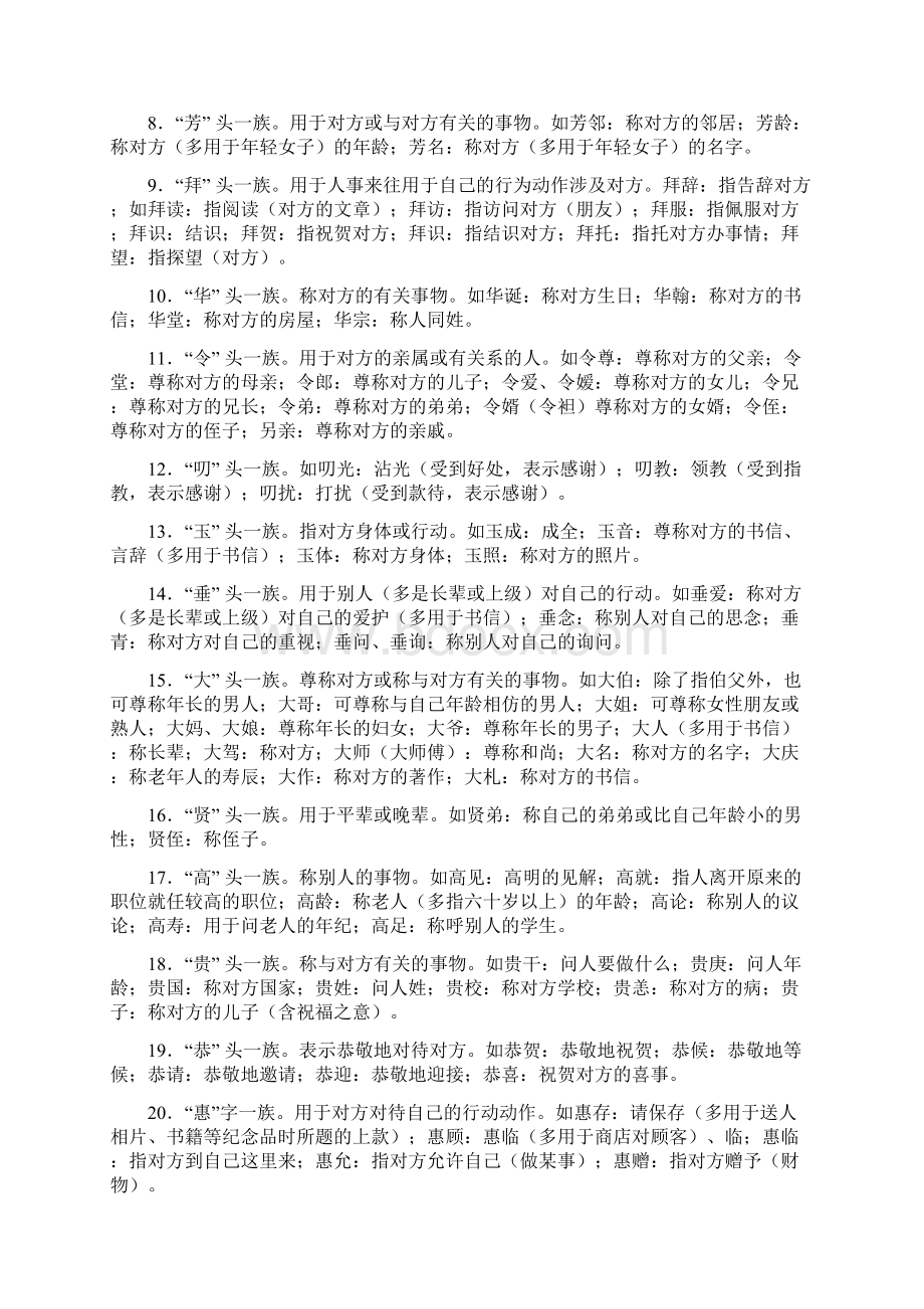 高考语文必须掌握的敬辞和谦辞.docx_第2页