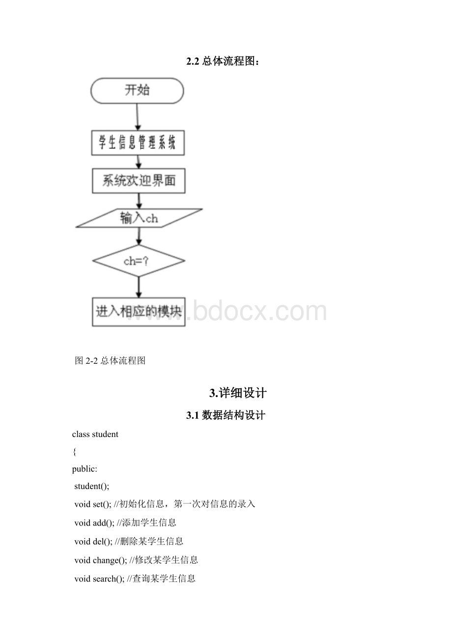 c++课程设计学生信息管理系统课程设计报告Word文档格式.docx_第3页