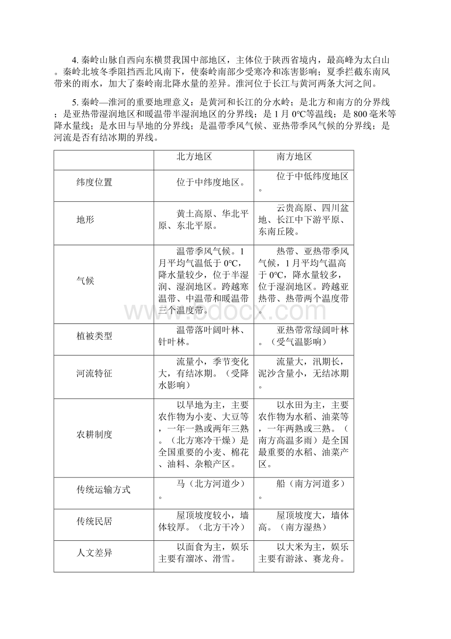 晋教版八年级下册地理复习提纲Word下载.docx_第3页