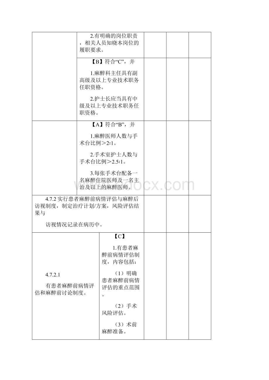 二级综合医院评审标准版实施细则 麻醉科.docx_第3页